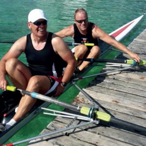 Rudertraining am Binnenhafen Harburg