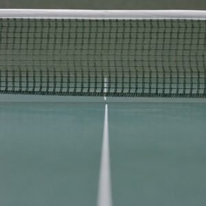 Tischtennis grüne Platte mit Netz